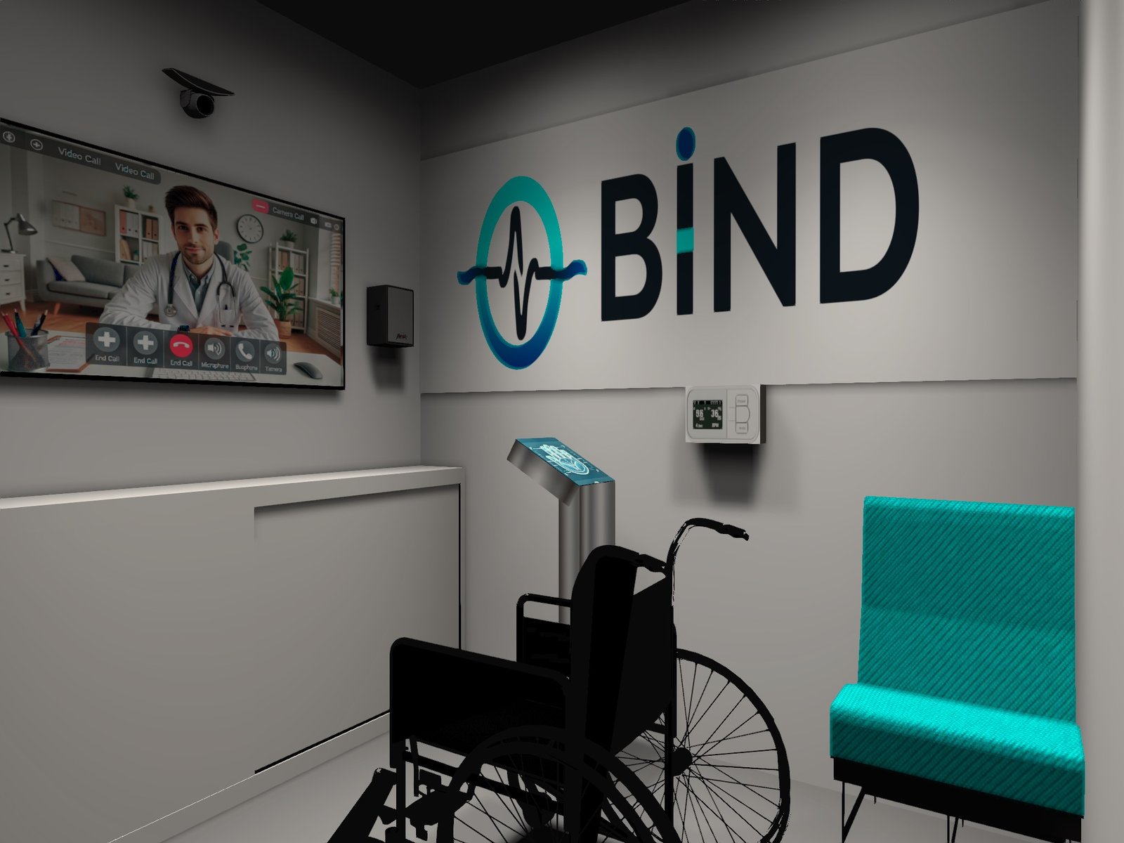 Cabina de Telemedicina BinD - Dispositivos integrados